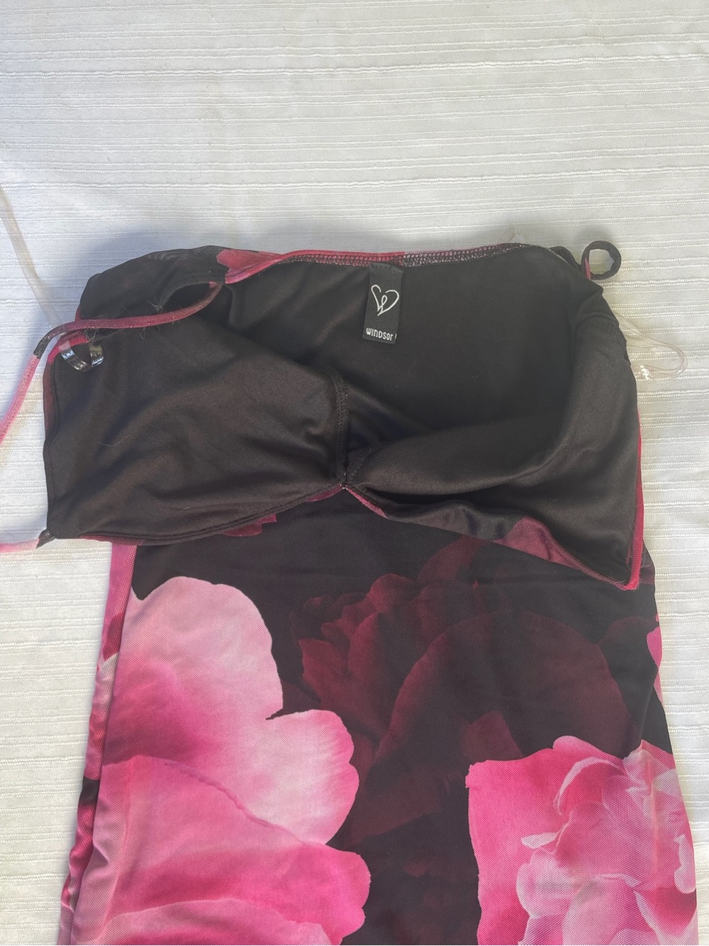 Windsor Magenta and Pink Floral V-Neck Maxi Dress - Picture 6 of 13